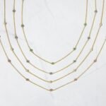 925 Silver Sapphire Beaded Necklace - Image 2