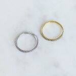 925 Silver Sapphire Eternity Ring - Image 3