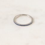 925 Silver Sapphire Eternity Ring - Image 2