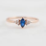 925 Silver Sapphire Marquise Ring - Image 3
