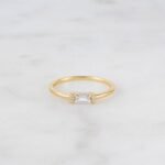 925 Silver Simple Baguette Ring - Image 6