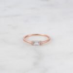 925 Silver Simple Baguette Ring - Image 5