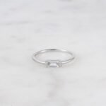 925 Silver Simple Baguette Ring - Image 4
