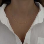 925 Silver Simple Beaded Necklace - Image 4