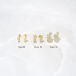 925 Silver Single Flat Back Earrings - Image 6