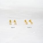 925 Silver Single Flat Back Earrings - Image 5