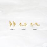 925 Silver Single Flat Back Earrings - Image 4