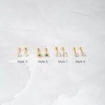 925 Silver Single Flat Back Earrings - Image 3