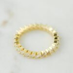 925 Silver Slanted Baguette Ring - Image 2