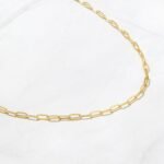 925 Silver Small Paperclip Necklace - Image 6