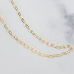 925 Silver Small Paperclip Necklace - Image 2