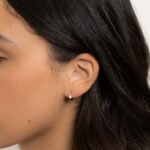 925 Silver Solitaire Opal Huggies - Image 6