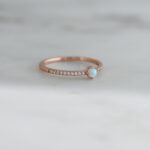 925 Silver Solitaire Opal Ring - Image 3
