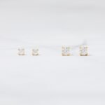 925 Silver Solitaire Studs Earrings - Image 3