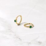 925 Silver Spiral Hoops Earrings - Image 3