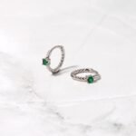 925 Silver Spiral Hoops Earrings - Image 2