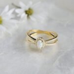 925 Silver Split Shank Opal Ring - Image 2