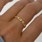 925 Silver Square Link Ring - Image 4