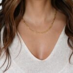 925 Silver Square Paperclip Necklace - Image 2