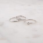 925 Silver Three Stacking Ring Set - Image 3