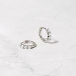 925 Silver Stacy Hoop Earrings - Image 4