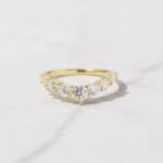 925 Silver Studded Chevron Ring - Image 5