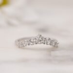 925 Silver Studded Chevron Ring - Image 3