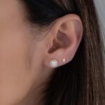 925 Silver Sunburst Opal Studs Earrings - Image 5