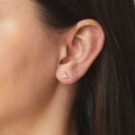 925 Silver Three Stone Studs Earrings - Image 7