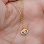 925 Silver Tiny Evil Eye Necklace - Image 4