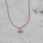 925 Silver Tiny Evil Eye Necklace - Image 2