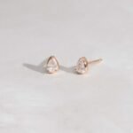 925 Silver Tiny Pear Studs Earrings - Image 3