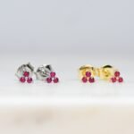 925 Silver Trio Stone Studs - Image 3
