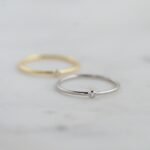 925 Silver Tiny Pointer Stacking Ring - Image 6