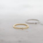 925 Silver Tiny Pointer Stacking Ring - Image 5