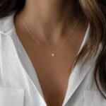 925 Silver Tiny Square Necklace - Image 6