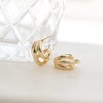 925 Silver Triple Hoops Earrings - Image 9