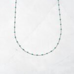 925 Silver Turquoise Enamel Beaded Necklace - Image 7