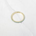 925 Silver Turquoise Eternity Ring - Image 6