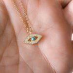 925 Silver Turquoise Evil Eye Necklace - Image 7