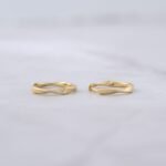 925 Silver Twisted Mini Hoop Earrings - Image 5