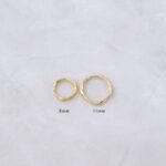 925 Silver Twisted Mini Hoop Earrings - Image 2