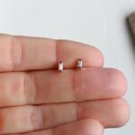 925 Silver Baguette Stud Earrings - Image 5