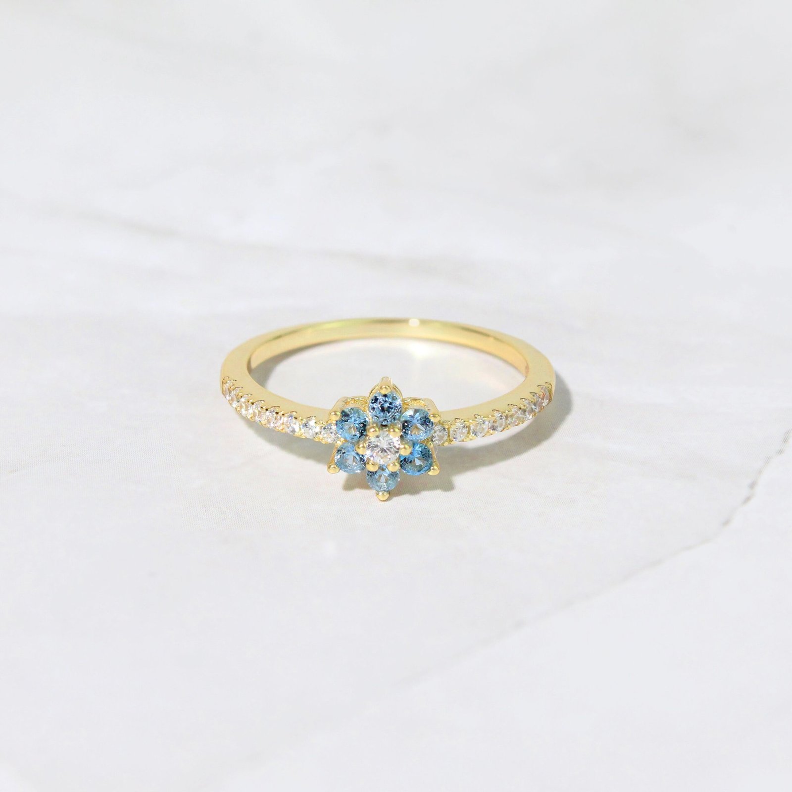 aquamarine-flower-ring-scaled-1.jpg 925 Silver Aquamarine Flower Ring - Image 1