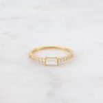 925 Silver Simple Baguette Ring