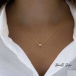 925 Silver Baguette Necklace