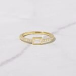 925 Silver Baguette Ring