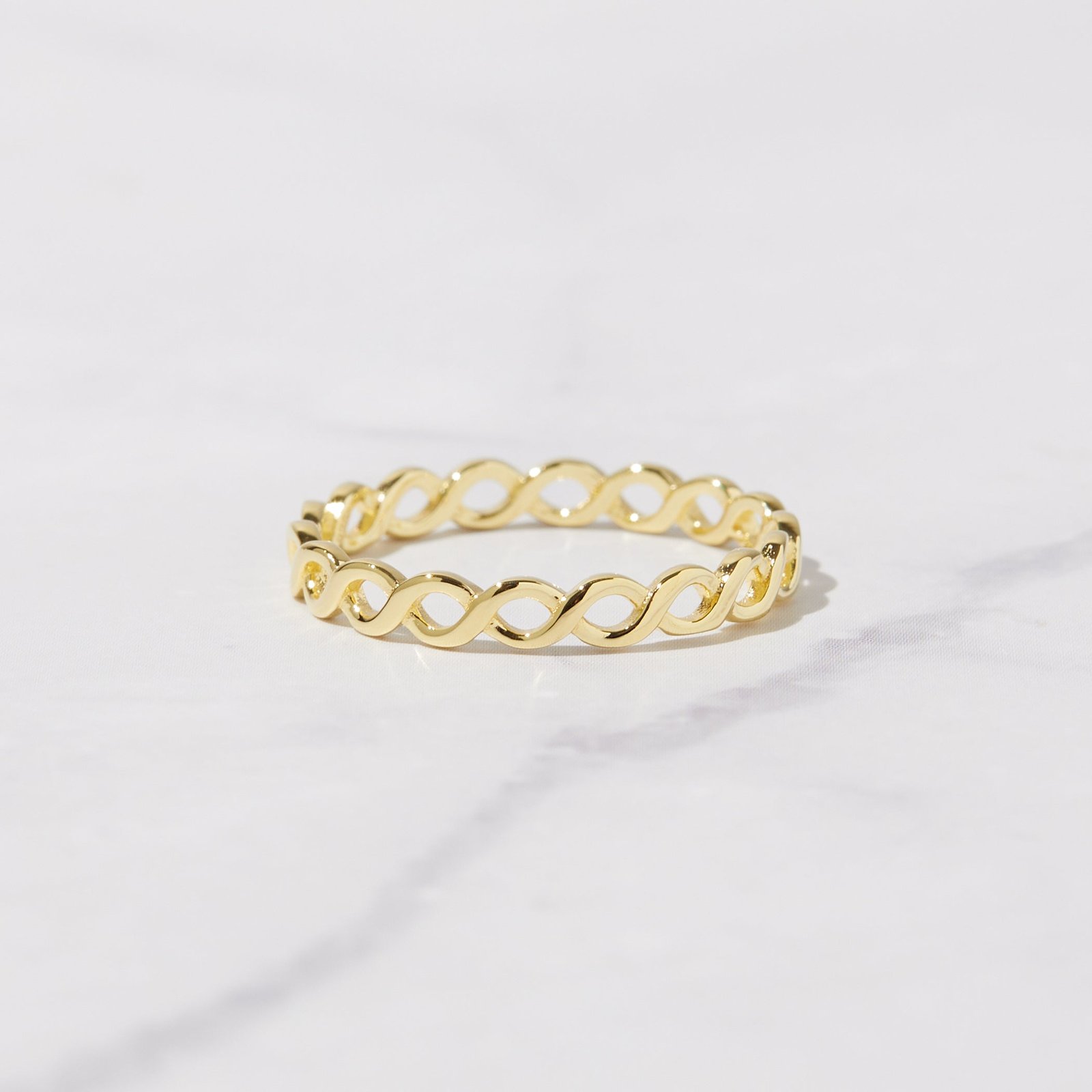 braided-eternity-band.jpg 925 Silver Plain Eternity Band Ring - Image 1