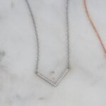 925 Silver Chevron Necklace