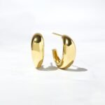 925 Silver Chunky Hoops Earrings